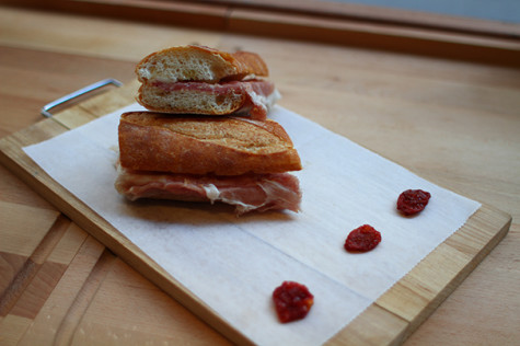 Panini bar offers Italian imported sandwiches, soups