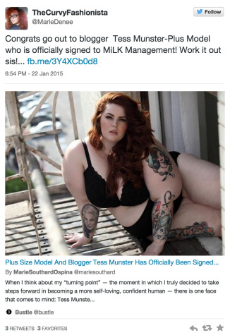 Plus-sized model sparks social media backlash