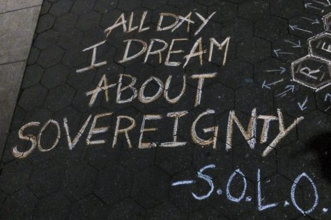 Native American Group Protests Columbus Day