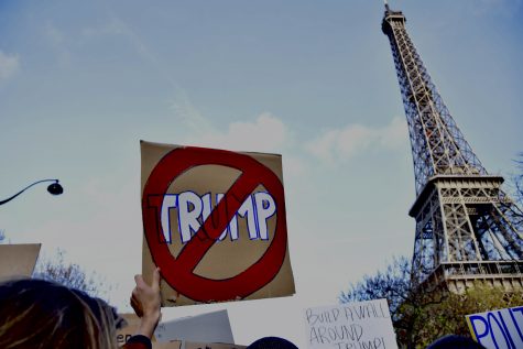 French Citizens Stand in Solidarity Against Trump