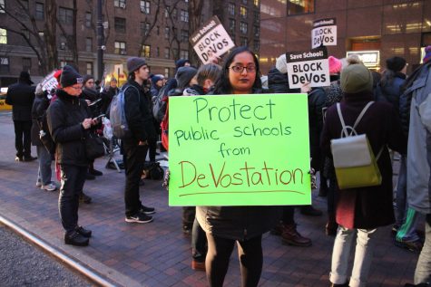 Students, Teachers Gather Outside Senator Schumer’s Office to Protest Education Rights
