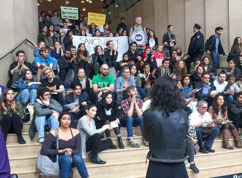 Sanctuary Campus Movement Takes to the Kimmel Stairs