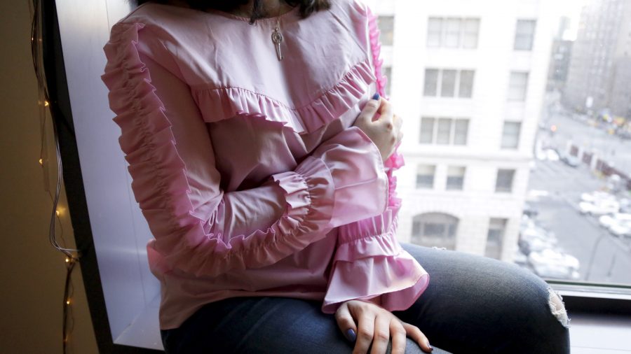 This+pink+ruffled+shirt+fits+in+with+the+spring%2Fsummer+2017+runway+trends.+In+fact%2C+Michael+Kors+incorporated+subtle+ruffles+in+over+50+looks+in+his+spring%2Fsummer+collection.