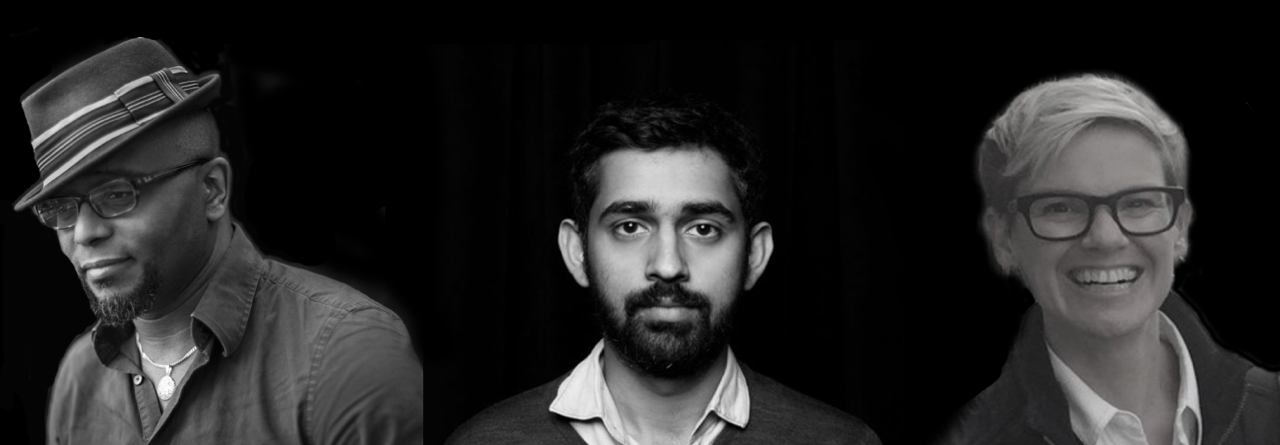 Tyehimba Jess, left, won the Pulitzer Prize for poetry for his “Olio.” Surya Mattu, center, and Micki McElya, right, were finalists for explanatory reporting and general nonfiction, respectively.