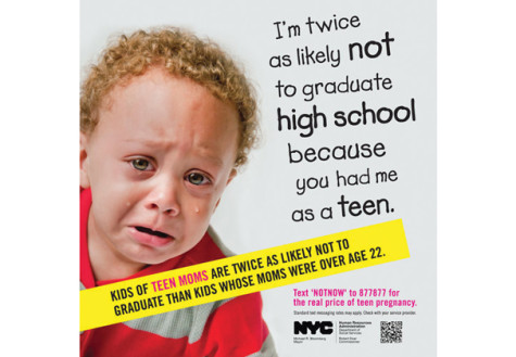 Ads against teenage pregnancy generate controversy
