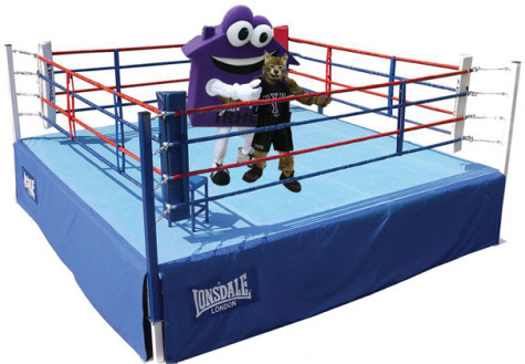 NYU mascots Housie, BobCat face off in skirmish