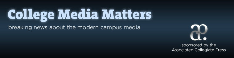 College Media Matters features WSN front page