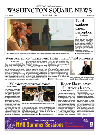 Today’s Front Page – 04/09/13