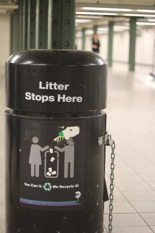 MTA to remove trash containers at ten subway stations