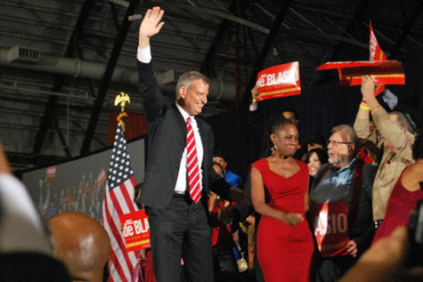 De Blasio begins first mayoral term with focus on snowstorms, taxes