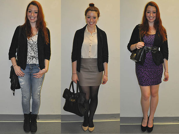 Embrace black blazer, day to night