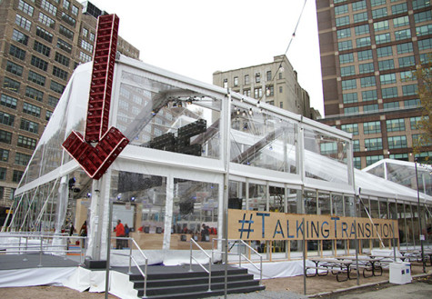 Talking Transition Tent gives NYC residents platform to recommend changes