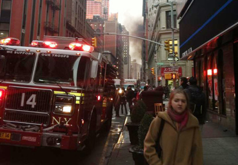 Tisch studio evacuated after fire breaks out nearby