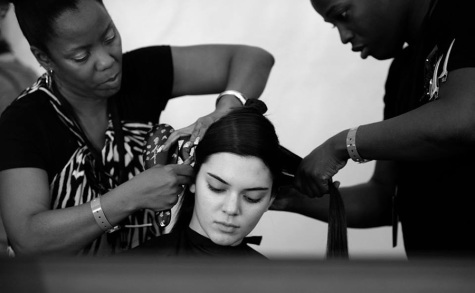Barefaced models shock the runway
