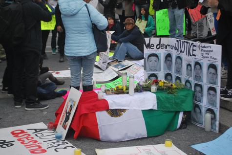 Protesters rally for Mexican students
