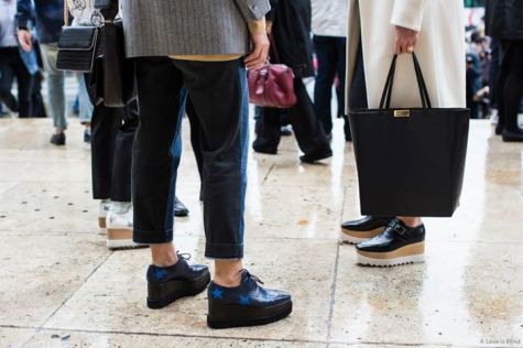 Menswear-style flats new, comfortable fall trend
