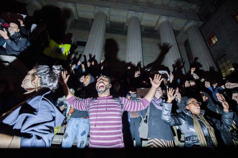Protests grow on second night