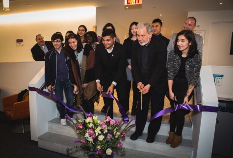 Sexton cuts ribbon at Commuter Den