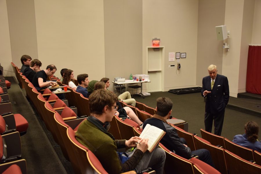 Gallatin+School+of+Individualized+Study+Founder+Herb+London+spoke+with+students+about+Gallatin%27s+history+and+his+views+on+foreign+policy.+