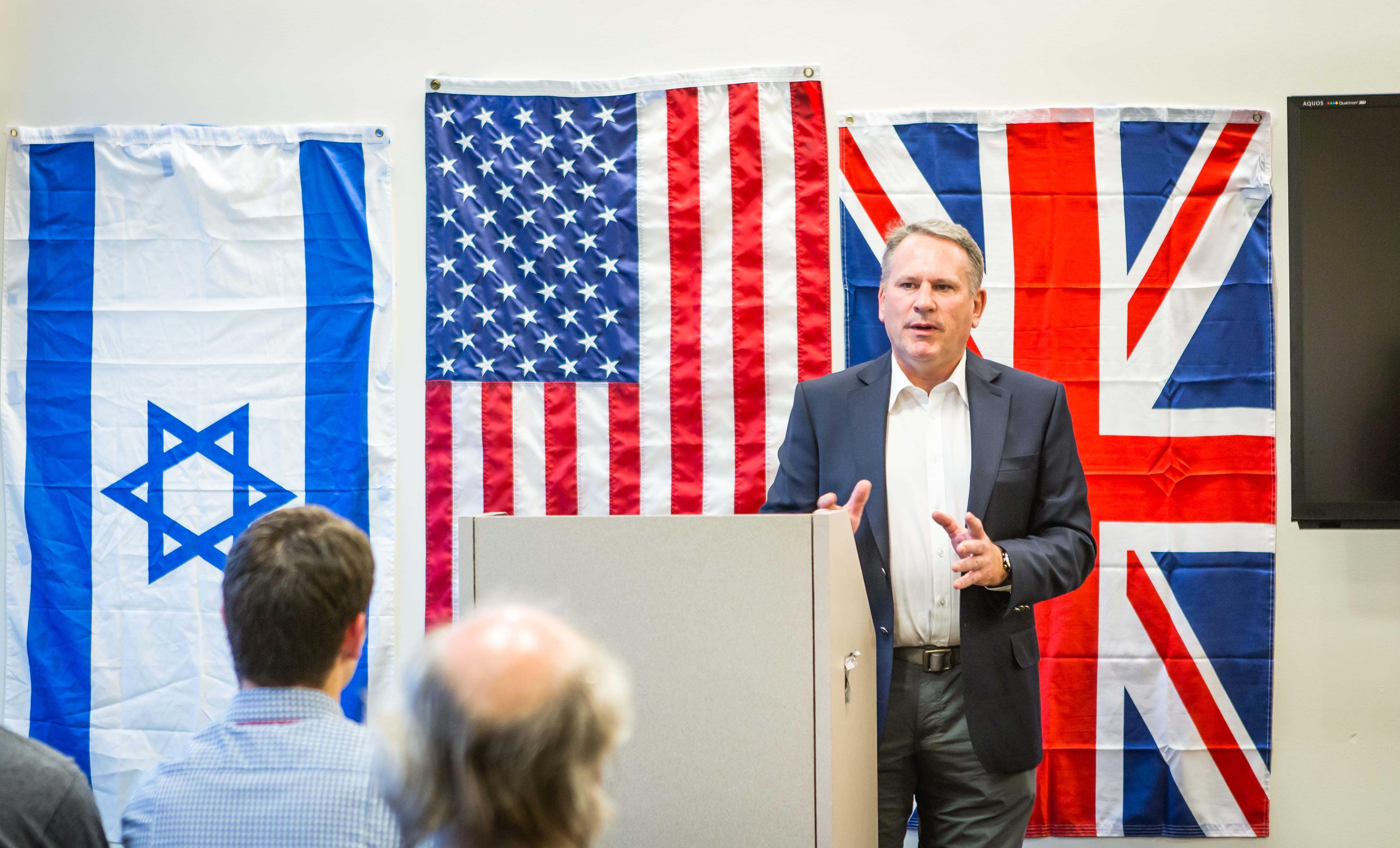 Colonel Richard Kemp speaks passionately to NYU students about the morality of Israel's army.