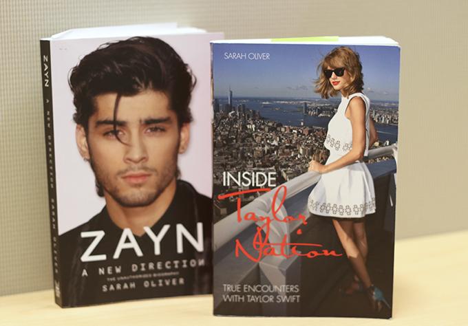 Sarah+Oliver%E2%80%99s+most+recent+works+include+biographies+of+two+young+pop+artists+Zayn+Malik+and+Taylor+Swift.