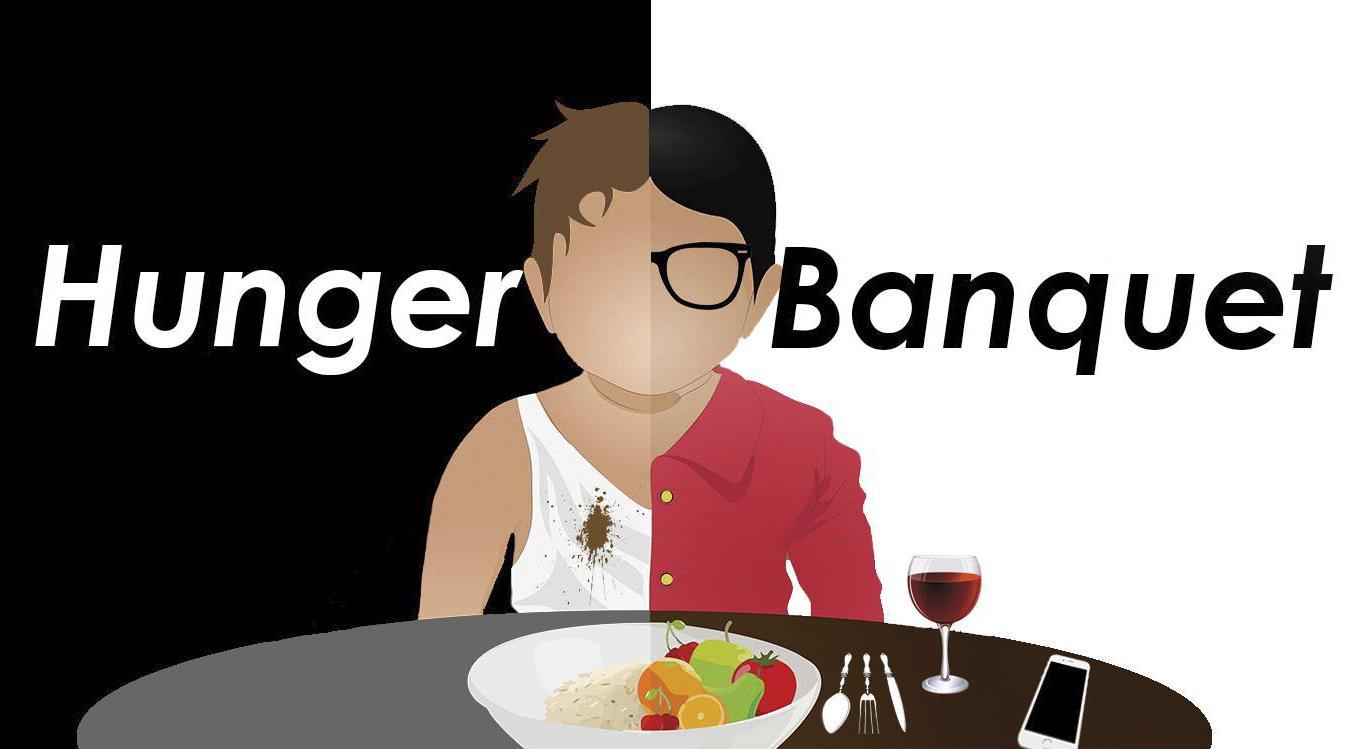 At the Hunger Banquet, guests will randomly be classed as lower, middle and upper-class and eat according to their wealth.