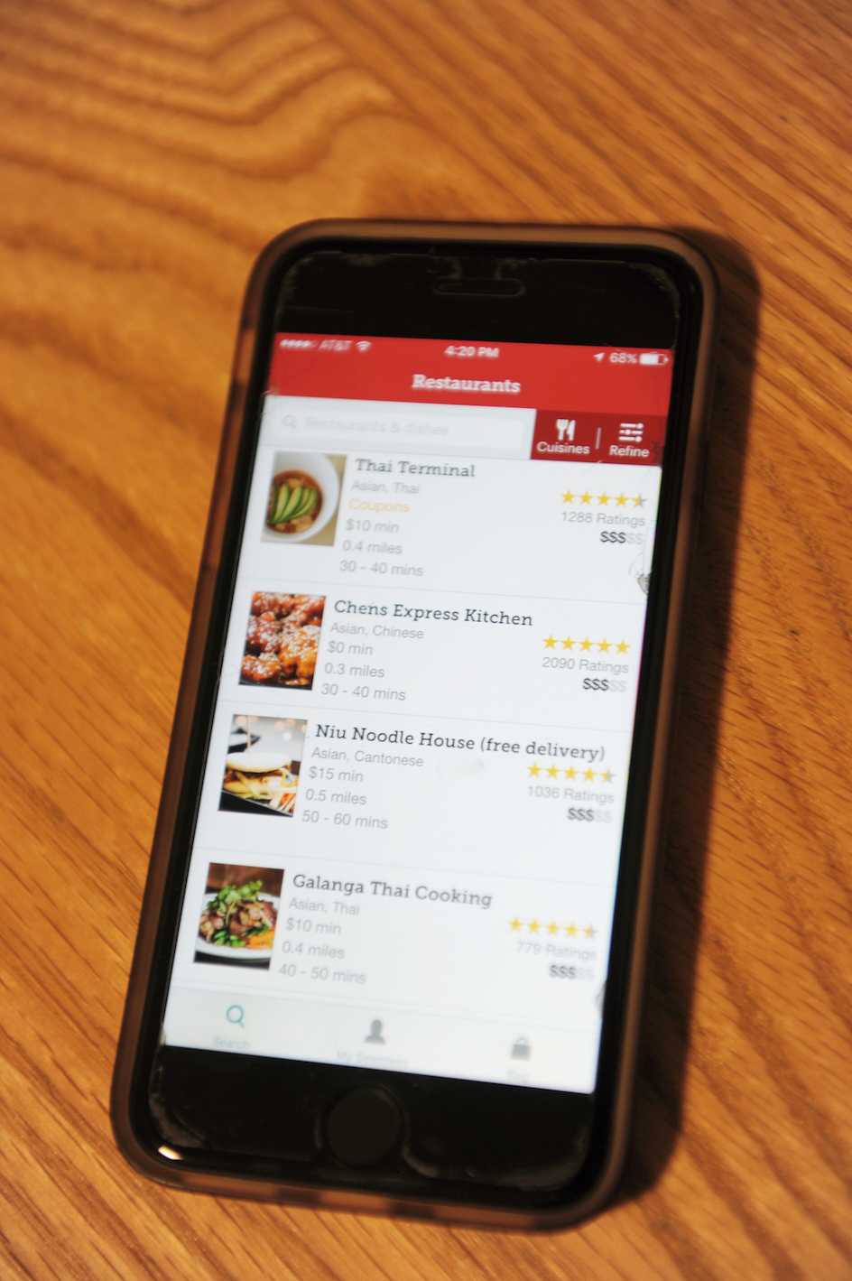 Food delivery apps such as Seamless and Postmates have increased in popularity drastically over the last few years. If people continue to value convenience of delivery over the social aspect of restaurants, the food industry may be in trouble.