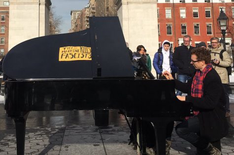 Ralliers Work to Shatter Broken Windows in Washington Square Park