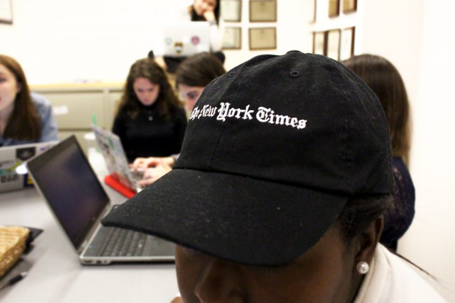 Last+week%2C+President+Donald+Trump+barred+the+New+York+Times+alongside+other+major+news+outlets+%28including+CNN+and+Politico%29+from+attending+White+House+briefings.+Journalism+students+worry+about+what+this+means+for+the+future.