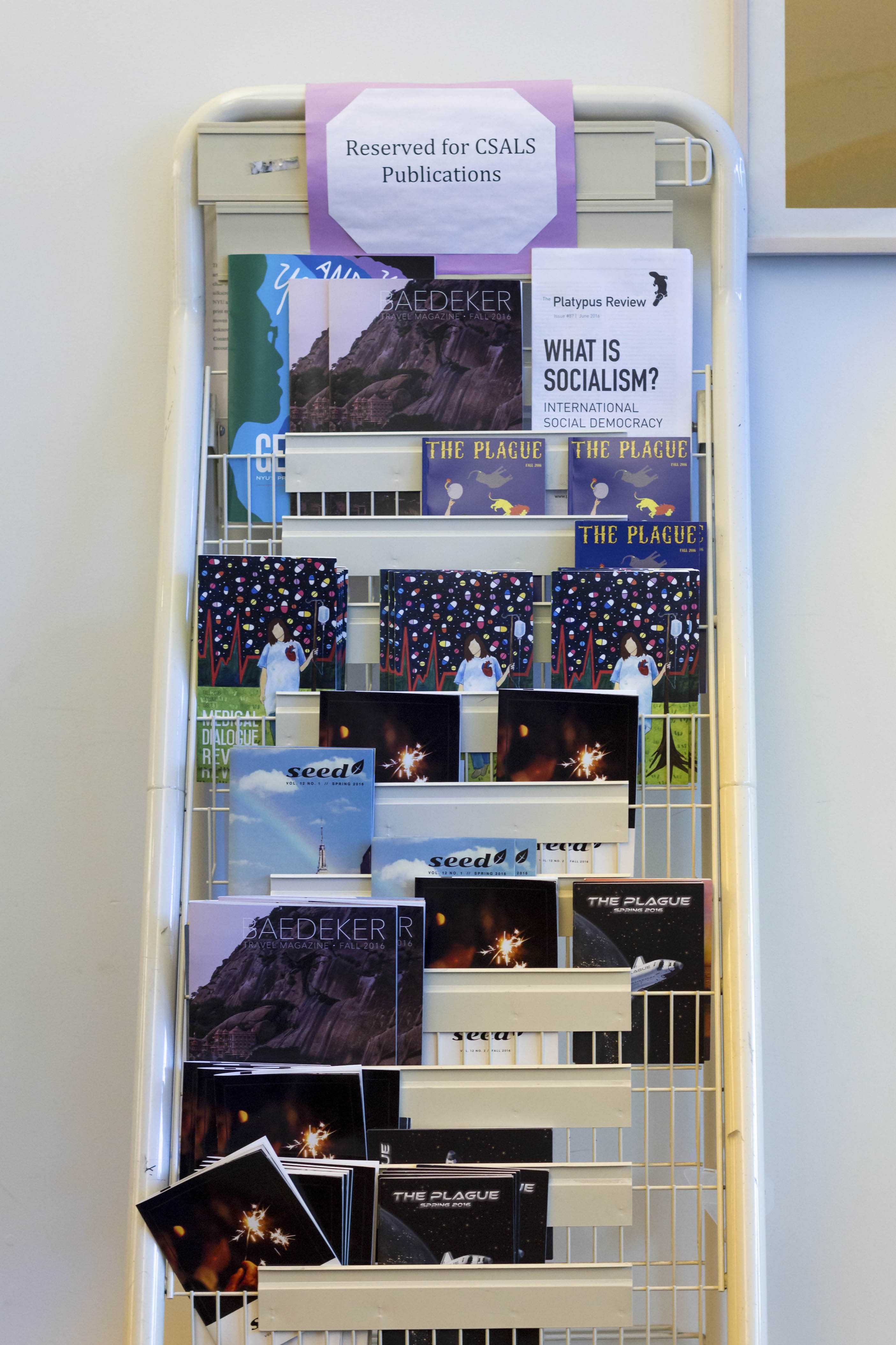 From travel magazines to comedic publications, there are many organizations that students can get involved in outside of the classroom to publish their work. Some of these publications can be found on stands in GCASL.