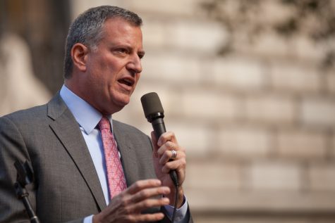 De Blasio Endorses SLAM, Discusses Racist Statues, Does Not Take Questions