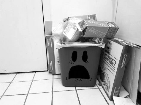 HUMOR: Overflowing Dorm Trash Can Unable to Hold On Much Longer