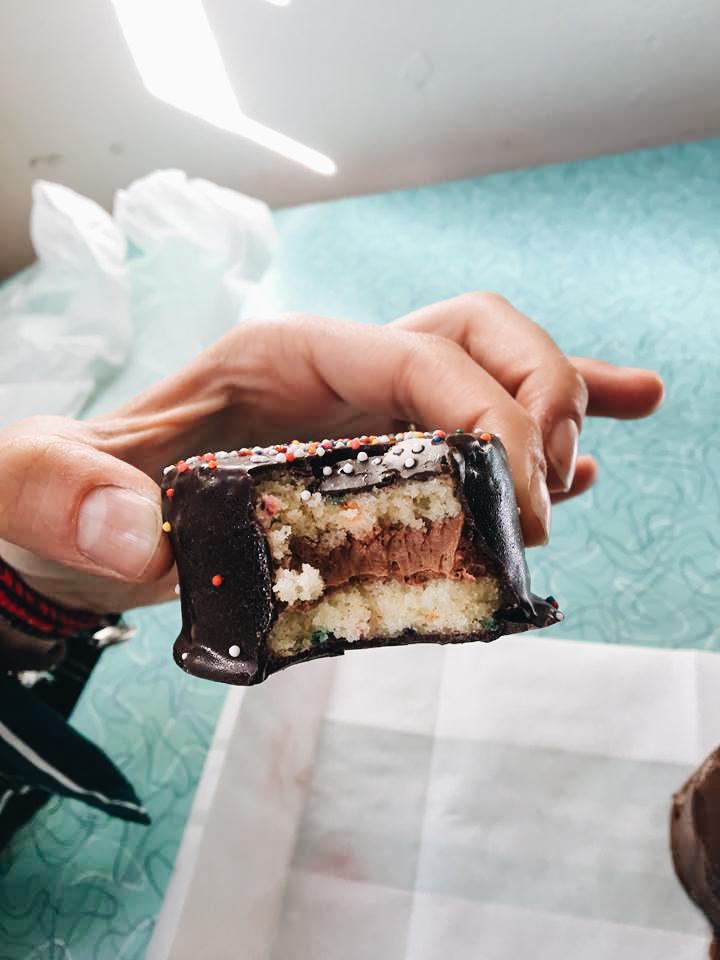 Duane Park Patisserie in Greenwich Village has been serving the popular chocolate cake treats known as Ring Dings since 1922.