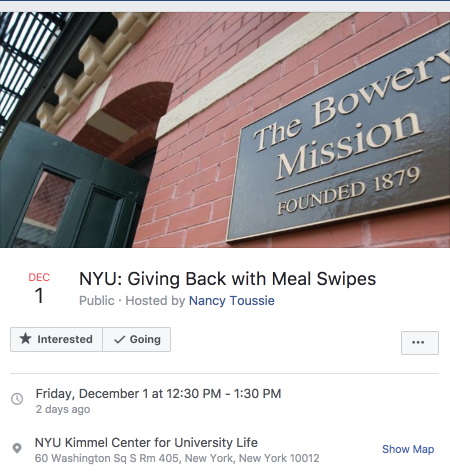 NYU Students Repurpose Excess Meal Swipes