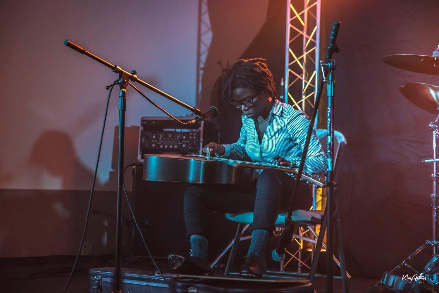 Steinhardt senior Yasmin Williams plays guitar using a unique style called lap-tapping.