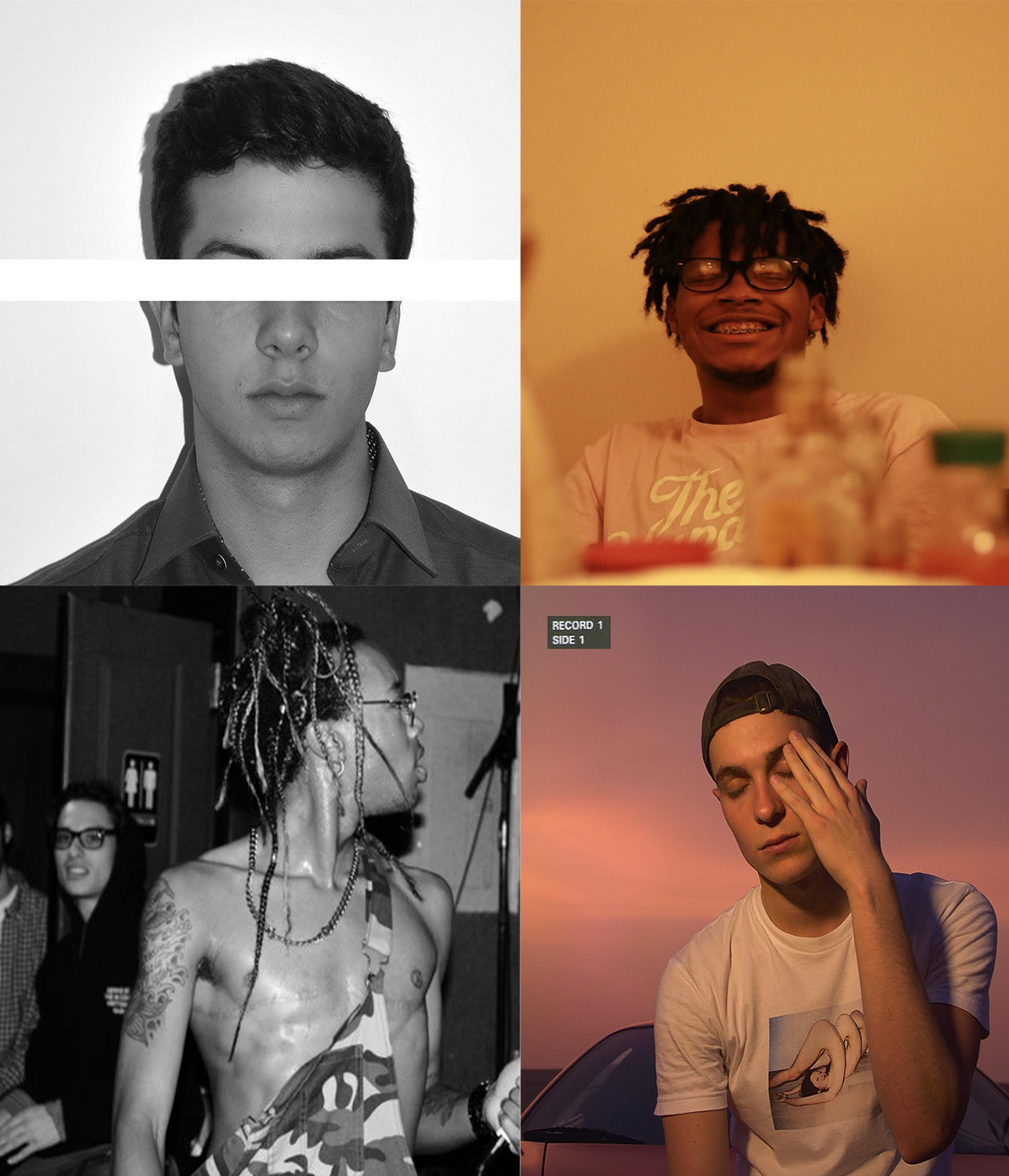 Clockwise from top left
Pedro Cañas, Master Swami, Jesediah and Julian LaMadrid are all new artists for NYU’s latest artists.