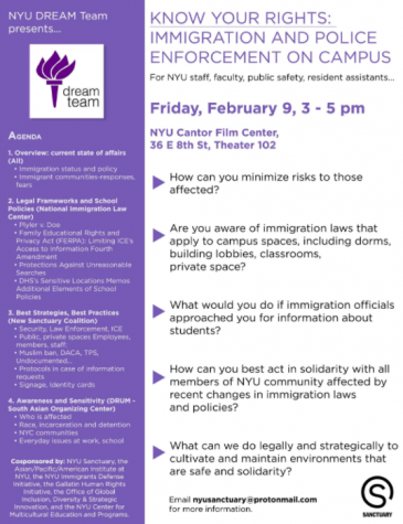 Activists, Professors and NYU Organizations Host ‘Know Your Rights’ Immigration Workshop