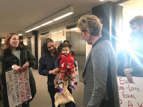 GSOC Protests for Paid Family Leave in Bobst