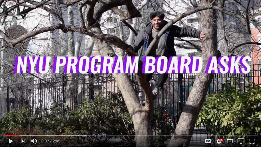 The+Program+Board%E2%80%99s+new+YouTube+series+%E2%80%9CNYU+PB+ASKS%E2%80%9D+hits+the+streets+to+find+out+what+NYU+students+are+binging+and+listening+to.
