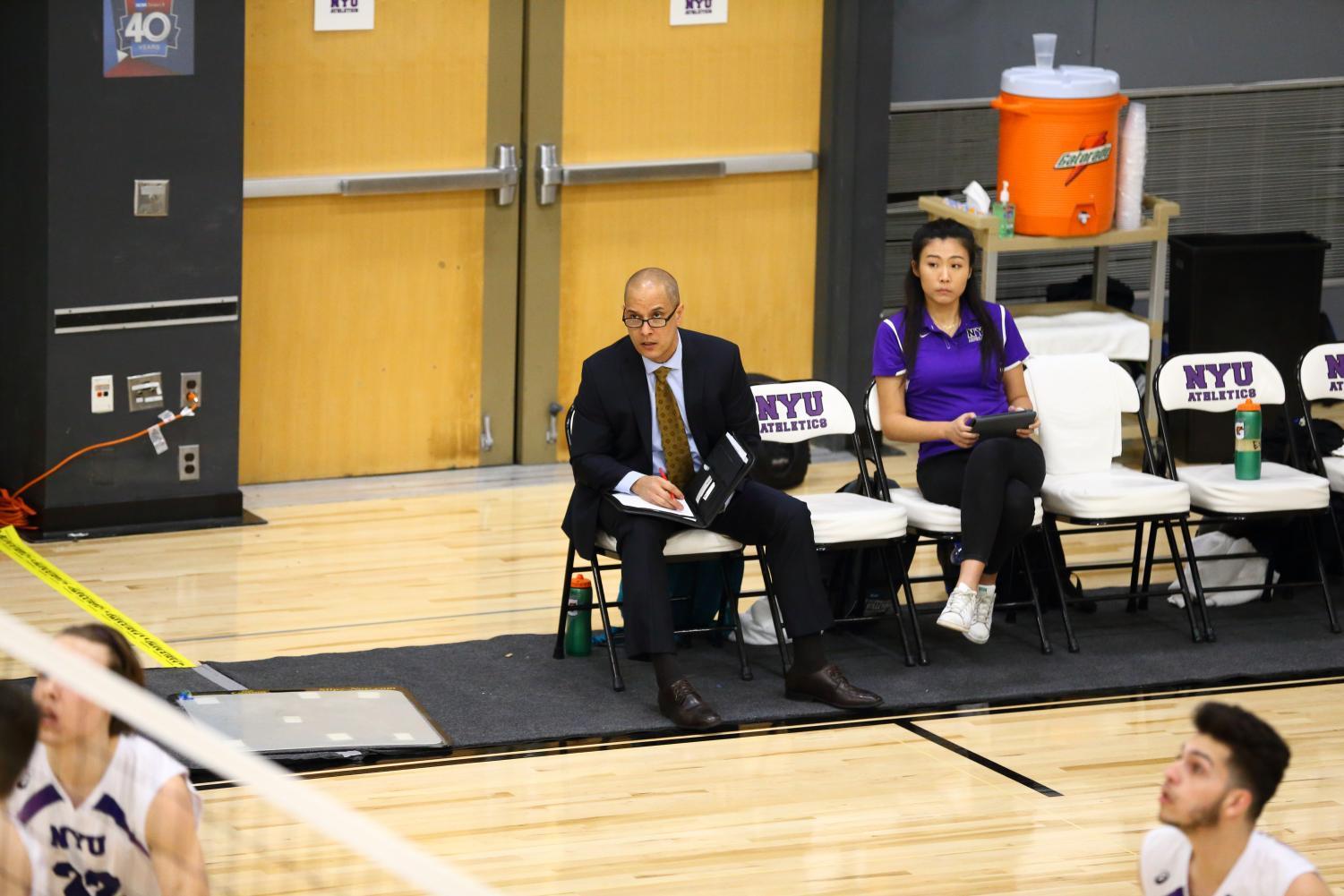 CAS junior Vivian Lee (right) has been the team manager of the men’s volleyball team for the past three seasons.