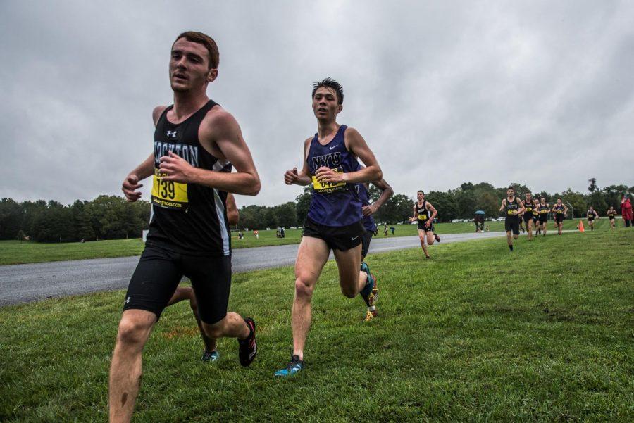 Steinhardt+junior+Yuji+Cusick+%28center%29+runs+a+cross-country+race+at+the+Ramapo+College+Season+Opener+on+Friday%2C+Aug.+31.